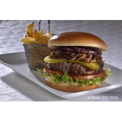  Gourmet burger Angus effiloché poulet bbq 