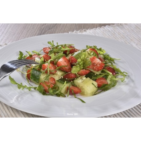  Salade de fraises concombre et vinaigrette érable 