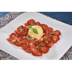  Carpaccio de fraises érable et vinaigre - 4 pers 