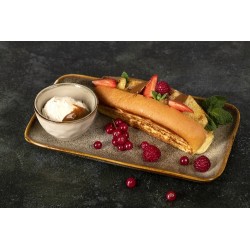  Hot dog brioché aux fruits et au dulce de leche 