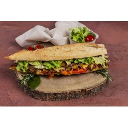  Sandwich effiloché mex, guacamole et poivrons 