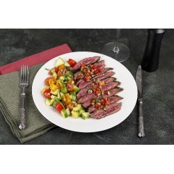  Bavette sauce soja et salade d'avocat 