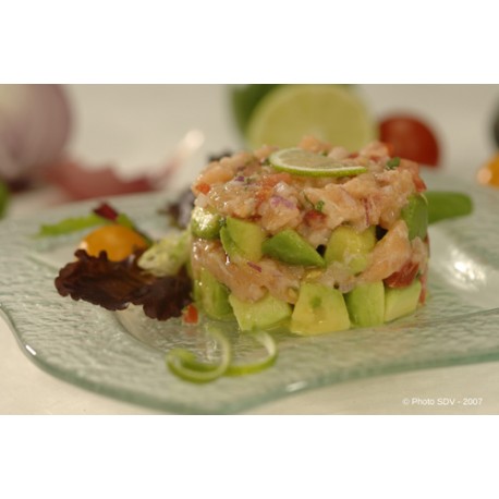  Tartare de saumon et avocat 