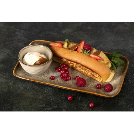  Hot dog brioché aux fruits et au dulce de leche 