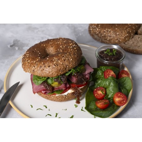  Bagel multigrains pastrami et tomato relish 