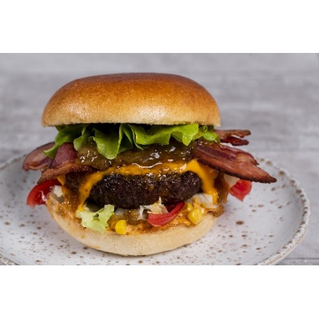  Burger boeuf cheddar et relish oignon 