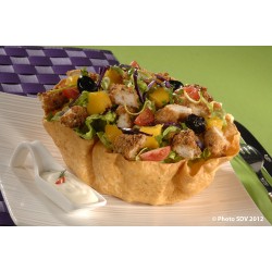  Taco salad poulet et mangue 