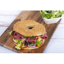  Bagel sesame pastrami 