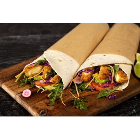  Wrap suprême végétal et crudités 