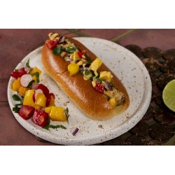  Hot dog poulet mangue 