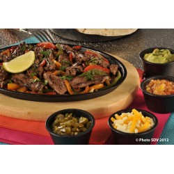  Fajitas de boeuf sur poêlon 