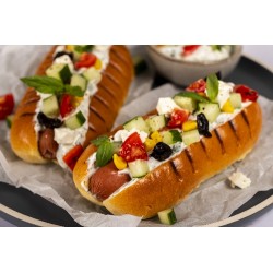  Greek hot dog 