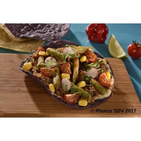  Blue tostadas chicken 