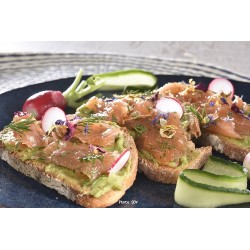  Tartine de gravlax de saumon 