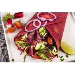  Wraps betterave pastrami et fromage frais 