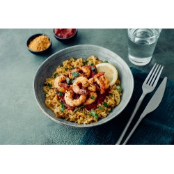  Gambas aux épices et riz cuisiné - 4 pers 