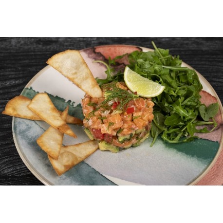  Tartare de saumon croustillant 