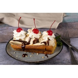  Hot dog brioché façon banana split 