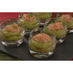  Verrine de guacamole et tartare 