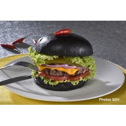  Black cheese burger 