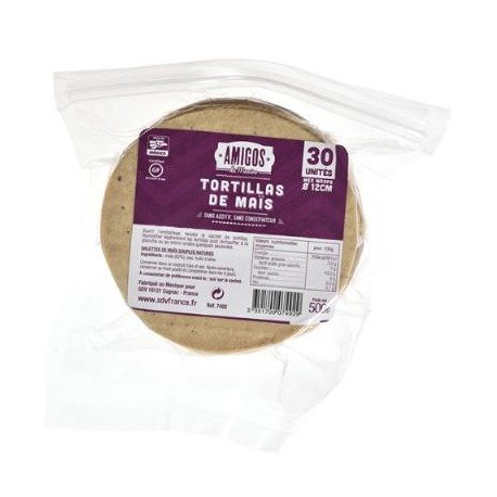 7492 - TORTILLAS DE MAIS Ø12 CM