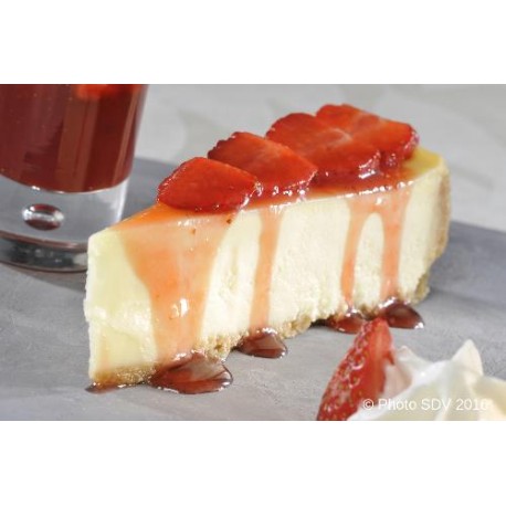  Cheesecake et compotée de fraises 