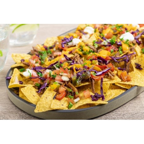  Nachos slow cooked beef 